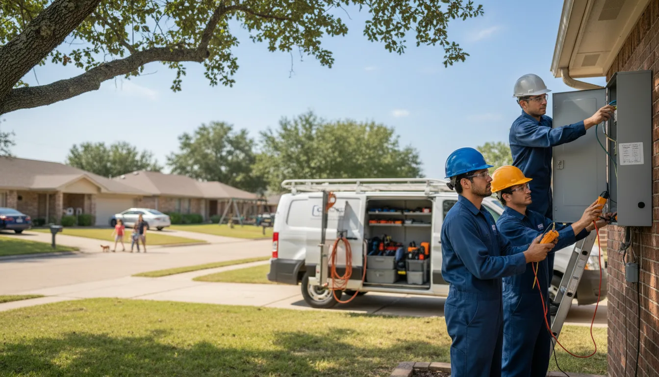 Certified electrician providing emergency electrical services in Matador, TX